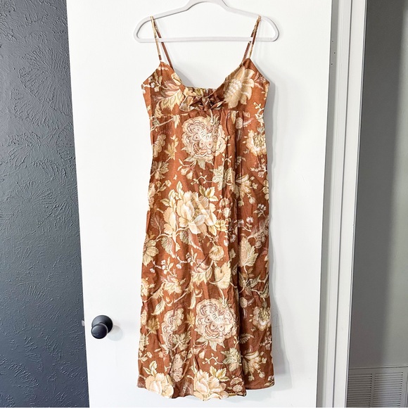 Sezane Chiaretta Dress Adana Maxi Floral Size 36 38 US 4 6 NWT - Picture 3 of 13